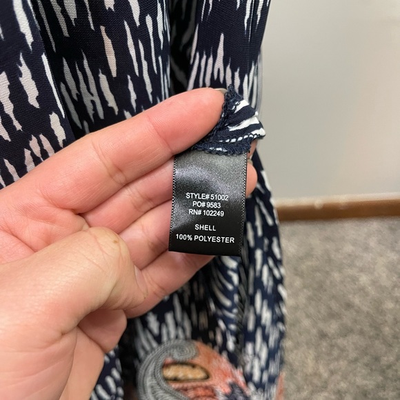 ANTHROPOLOGIE SKIES ARE BLUE Lined Boho Maxi Skirt w Side Slits M - Picture 5 of 5